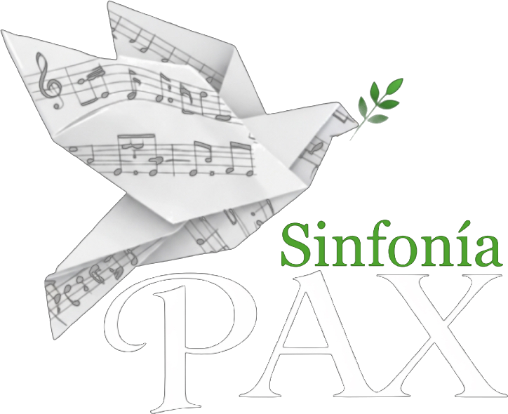 Sinfonía PAX, paloma formada por una cinta musical