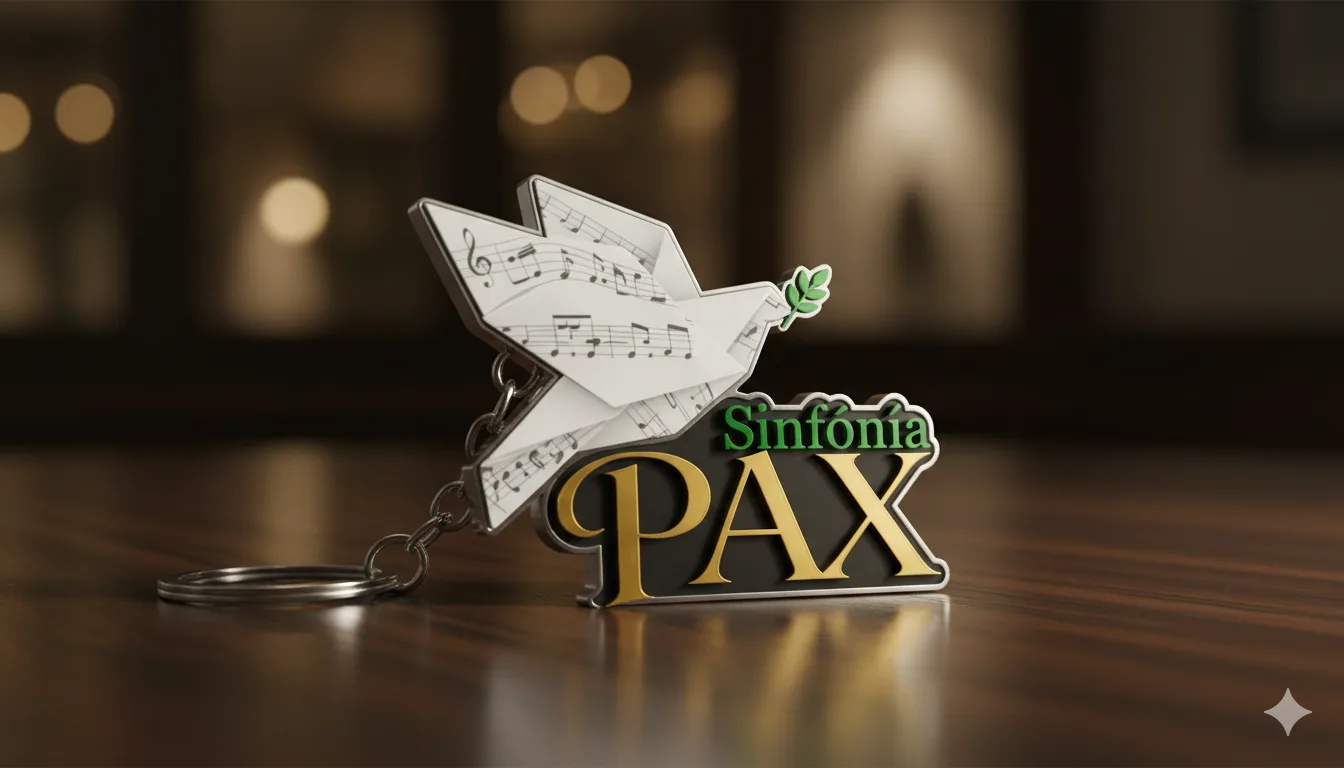 Llavero de Sinfonía PAX con paloma musical